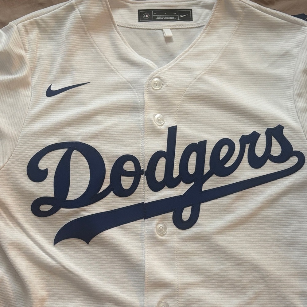 Nike World Series Champs MLB New Era Dodgers Baseball Jersey - Picture 3 of 6